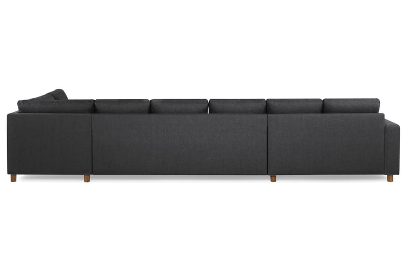 Crazy 6-sits Högervänd U-formad XX-Large Soffa med Divan och Schäslong i Tyg - Mörkgrå - Möbler - Vardagsrum - Soffor - U-soffor