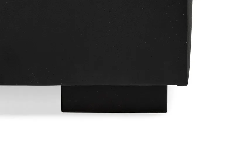 Crazy 6-sits Vänstervänd U-formad XX-Large Soffa med Divan och Schäslong i Konstläder - Svart - Möbler - Vardagsrum - Soffor - Skinnsoffor