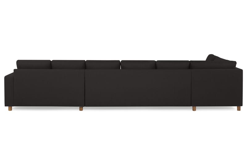 Crazy 6-sits Vänstervänd U-formad XX-Large Soffa med Divan och Schäslong i Tyg - Antracit - Möbler - Vardagsrum - Soffor - U-soffor
