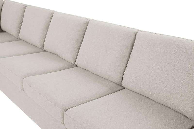 Crazy 6-sits Vänstervänd U-formad XX-Large Soffa med Divan och Schäslong i Tyg - Beige - Möbler - Vardagsrum - Soffor - U-soffor