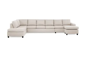 Crazy 6-sits Vänstervänd U-formad XX-Large Soffa med Divan och Schäslong i Tyg