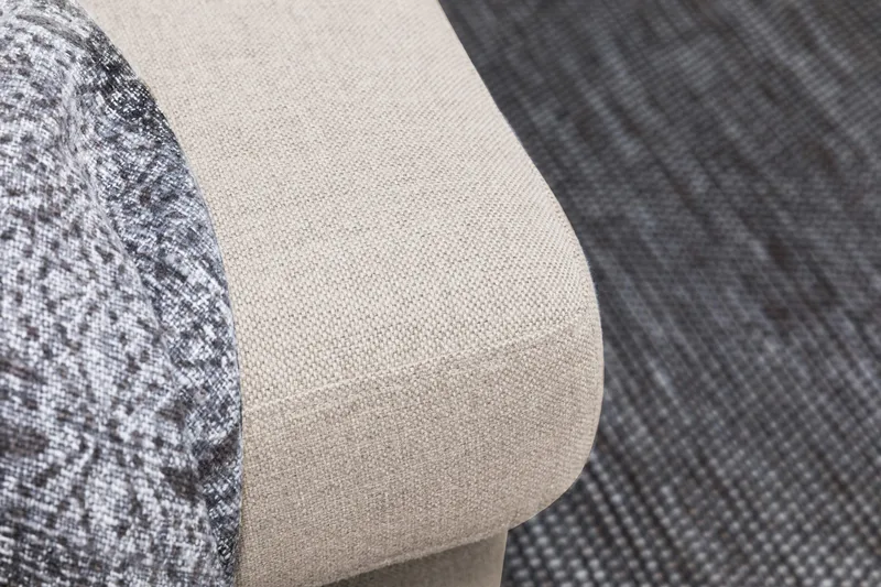 Crazy 6-sits Vänstervänd U-formad XX-Large Soffa med Divan och Schäslong i Tyg - Beige - Möbler - Vardagsrum - Soffor - U-soffor