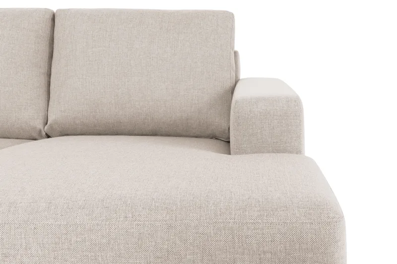 Crazy 6-sits Vänstervänd U-formad XX-Large Soffa med Divan och Schäslong i Tyg - Beige - Möbler - Vardagsrum - Soffor - U-soffor