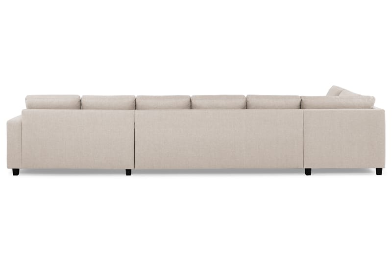 Crazy 6-sits Vänstervänd U-formad XX-Large Soffa med Divan och Schäslong i Tyg - Beige - Möbler - Vardagsrum - Soffor - U-soffor