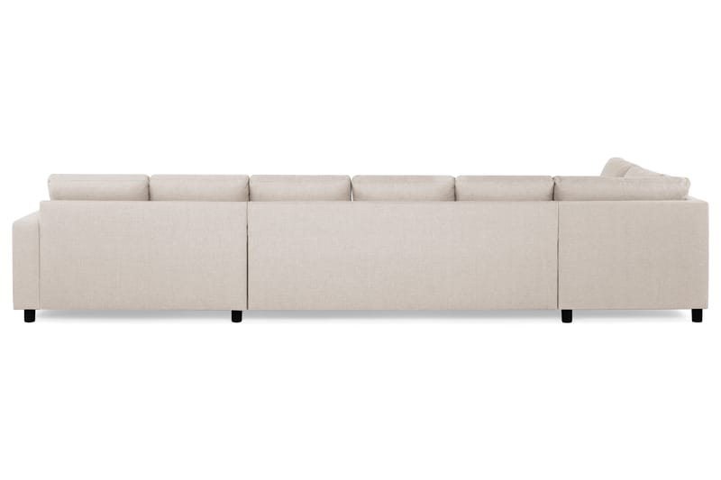 Crazy 6-sits Vänstervänd U-formad XX-Large Soffa med Divan och Schäslong i Tyg - Beige - Möbler - Vardagsrum - Soffor - U-soffor