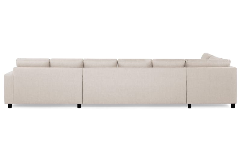 Crazy 6-sits Vänstervänd U-formad XX-Large Soffa med Divan och Schäslong i Tyg - Beige - Möbler - Vardagsrum - Soffor - U-soffor