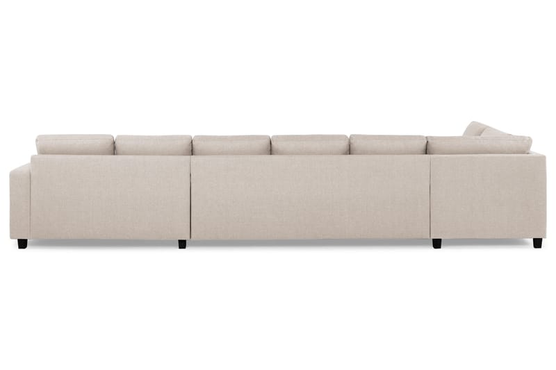 Crazy 6-sits Vänstervänd U-formad XX-Large Soffa med Divan och Schäslong i Tyg - Beige - Möbler - Vardagsrum - Soffor - U-soffor