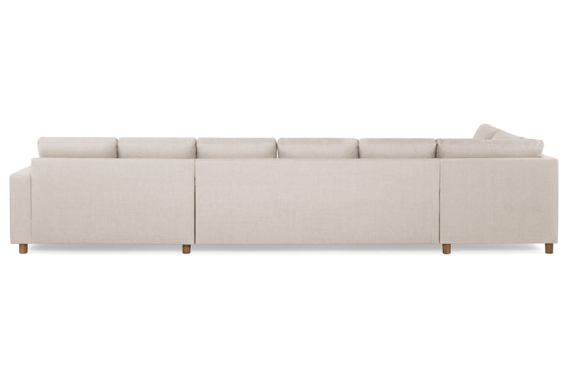 Crazy 6-sits Vänstervänd U-formad XX-Large Soffa med Divan och Schäslong i Tyg - Beige - Möbler - Vardagsrum - Soffor - U-soffor