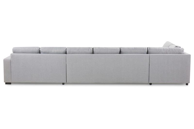 Crazy 6-sits Vänstervänd U-formad XX-Large Soffa med Divan och Schäslong i Tyg - Grå - Möbler - Vardagsrum - Soffor - U-soffor