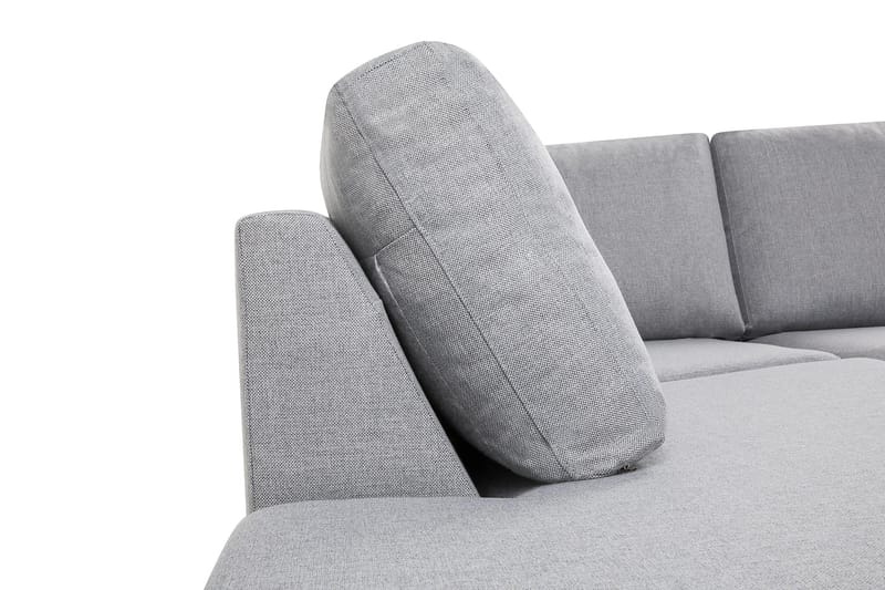 Crazy 6-sits Vänstervänd U-formad XX-Large Soffa med Divan och Schäslong i Tyg - Grå - Möbler - Vardagsrum - Soffor - U-soffor