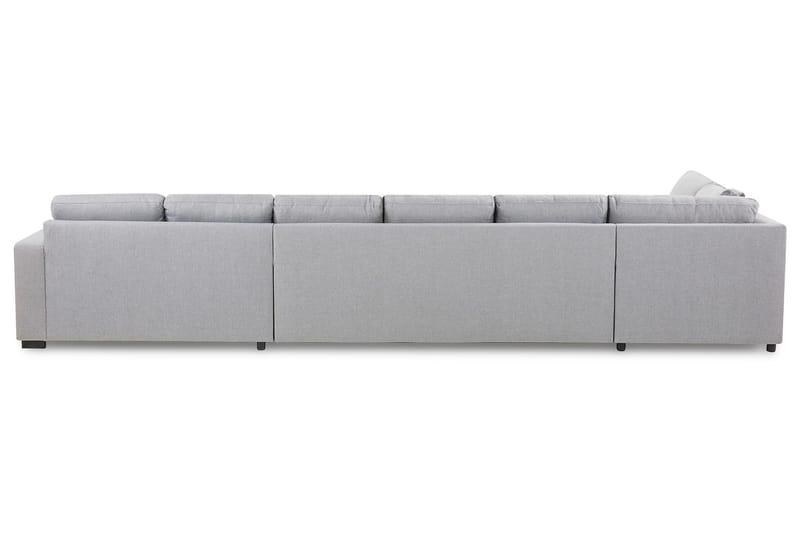 Crazy 6-sits Vänstervänd U-formad XX-Large Soffa med Divan och Schäslong i Tyg - Grå - Möbler - Vardagsrum - Soffor - U-soffor