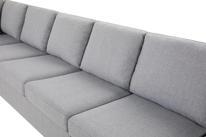 Crazy 6-sits Vänstervänd U-formad XX-Large Soffa med Divan och Schäslong i Tyg - Grå - Möbler - Vardagsrum - Soffor - U-soffor