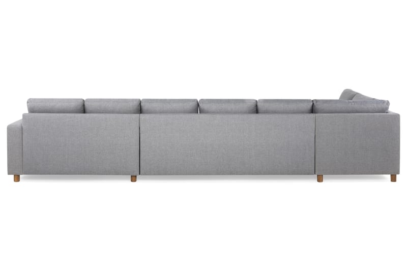 Crazy 6-sits Vänstervänd U-formad XX-Large Soffa med Divan och Schäslong i Tyg - Grå - Möbler - Vardagsrum - Soffor - U-soffor