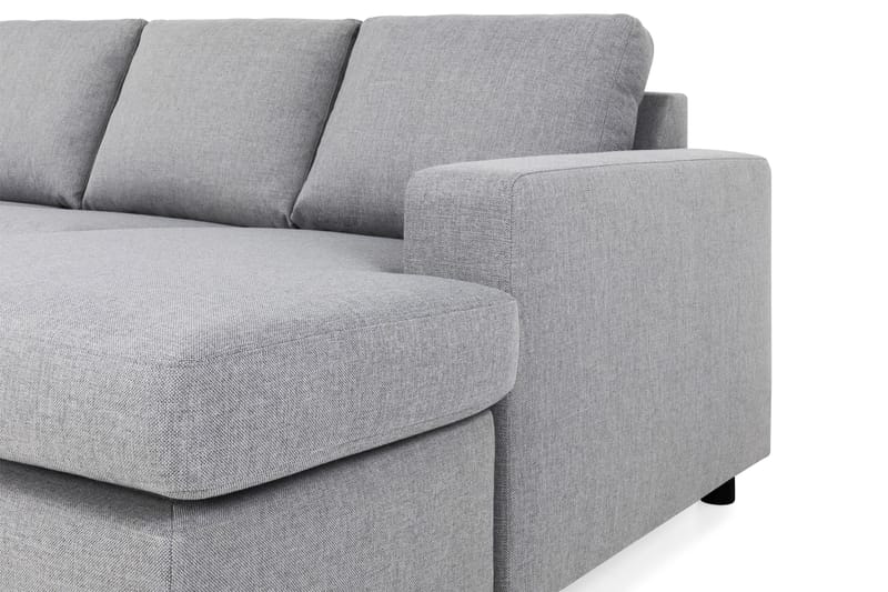 Crazy 6-sits Vänstervänd U-formad XX-Large Soffa med Divan och Schäslong i Tyg - Grå - Möbler - Vardagsrum - Soffor - U-soffor