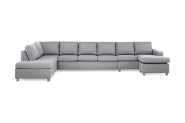 Crazy 6-sits Vänstervänd U-formad XX-Large Soffa med Divan och Schäslong i Tyg