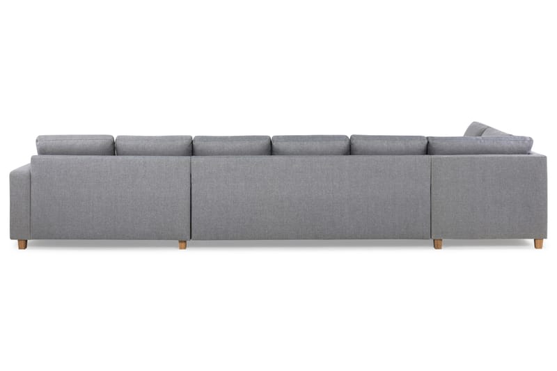 Crazy 6-sits Vänstervänd U-formad XX-Large Soffa med Divan och Schäslong i Tyg - Grå - Möbler - Vardagsrum - Soffor - U-soffor