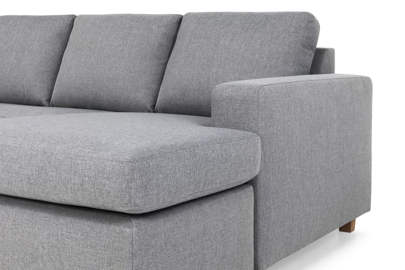 Crazy 6-sits Vänstervänd U-formad XX-Large Soffa med Divan och Schäslong i Tyg - Grå - Möbler - Vardagsrum - Soffor - U-soffor