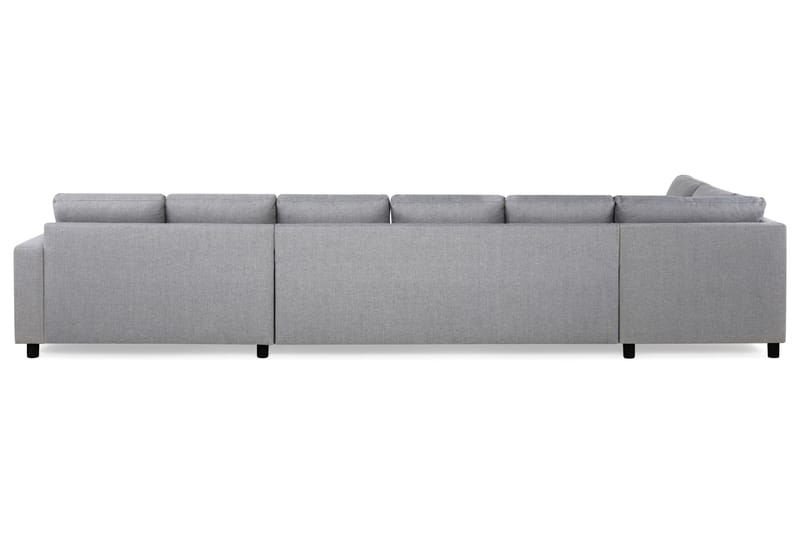 Crazy 6-sits Vänstervänd U-formad XX-Large Soffa med Divan och Schäslong i Tyg - Grå - Möbler - Vardagsrum - Soffor - U-soffor