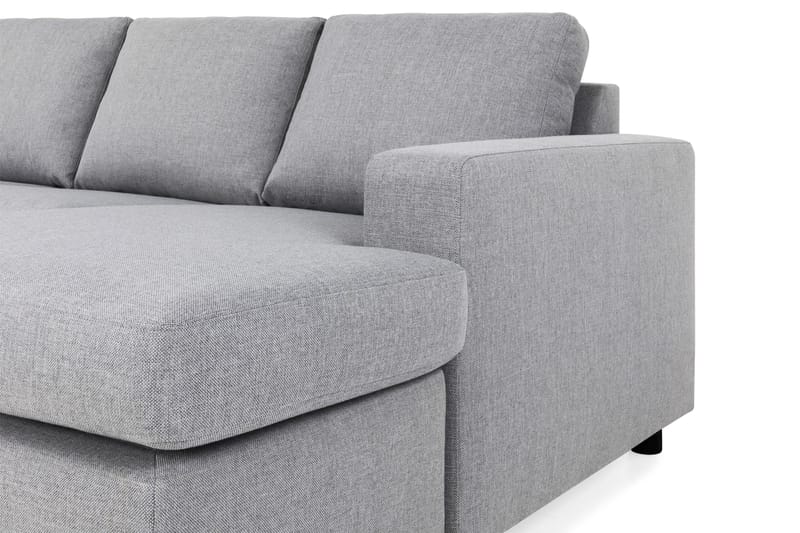 Crazy 6-sits Vänstervänd U-formad XX-Large Soffa med Divan och Schäslong i Tyg - Grå - Möbler - Vardagsrum - Soffor - U-soffor