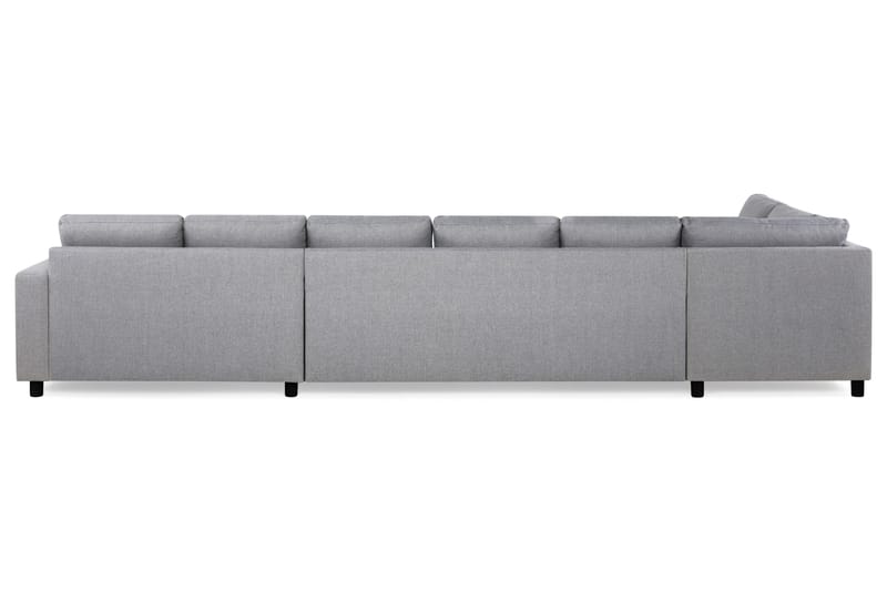 Crazy 6-sits Vänstervänd U-formad XX-Large Soffa med Divan och Schäslong i Tyg - Grå - Möbler - Vardagsrum - Soffor - U-soffor