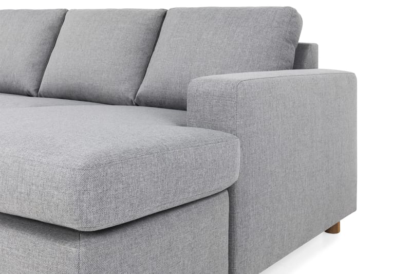 Crazy 6-sits Vänstervänd U-formad XX-Large Soffa med Divan och Schäslong i Tyg - Grå - Möbler - Vardagsrum - Soffor - U-soffor