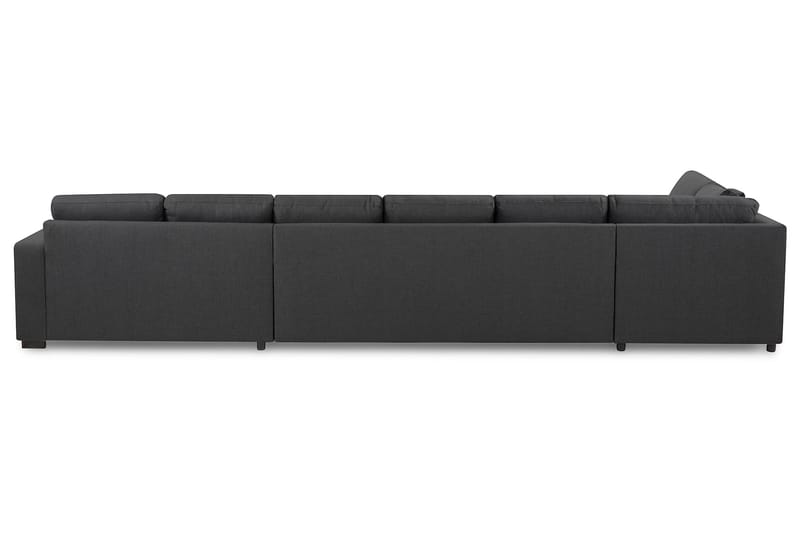Crazy 6-sits Vänstervänd U-formad XX-Large Soffa med Divan och Schäslong i Tyg - Mörkgrå - Möbler - Vardagsrum - Soffor - U-soffor