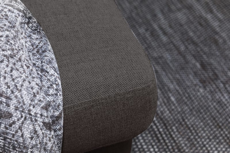 Crazy 6-sits Vänstervänd U-formad XX-Large Soffa med Divan och Schäslong i Tyg - Mörkgrå - Möbler - Vardagsrum - Soffor - U-soffor