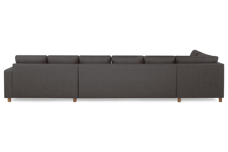 Crazy 6-sits Vänstervänd U-formad XX-Large Soffa med Divan och Schäslong i Tyg - Mörkgrå - Möbler - Vardagsrum - Soffor - U-soffor