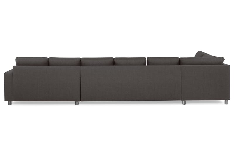 Crazy 6-sits Vänstervänd U-formad XX-Large Soffa med Divan och Schäslong i Tyg - Mörkgrå - Möbler - Vardagsrum - Soffor - U-soffor
