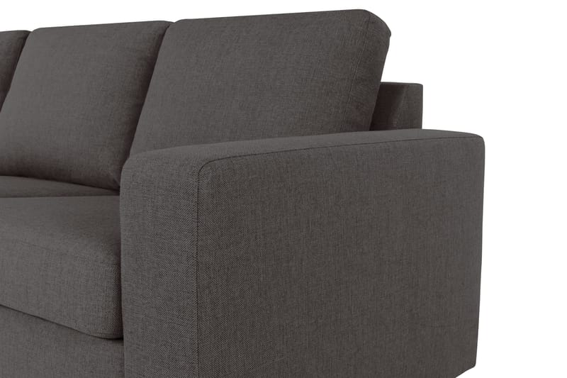 Crazy 6-sits Vänstervänd U-formad XX-Large Soffa med Divan och Schäslong i Tyg - Mörkgrå - Möbler - Vardagsrum - Soffor - U-soffor
