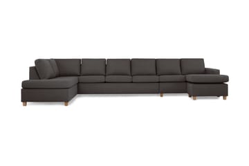 Crazy 6-sits Vänstervänd U-formad XX-Large Soffa med Divan och Schäslong i Tyg