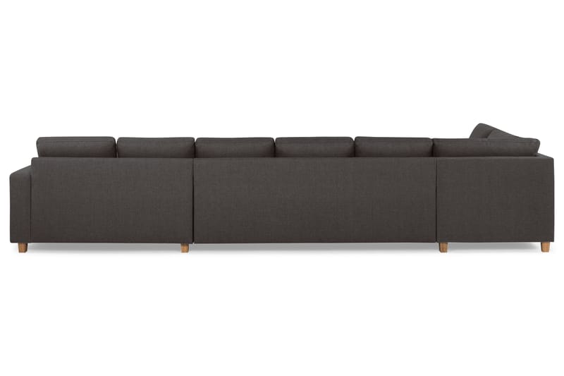 Crazy 6-sits Vänstervänd U-formad XX-Large Soffa med Divan och Schäslong i Tyg - Mörkgrå - Möbler - Vardagsrum - Soffor - U-soffor