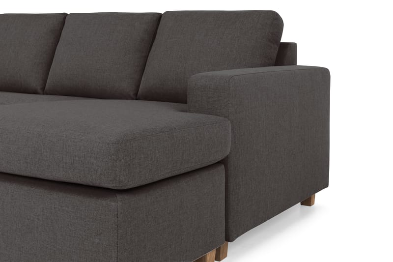 Crazy 6-sits Vänstervänd U-formad XX-Large Soffa med Divan och Schäslong i Tyg - Mörkgrå - Möbler - Vardagsrum - Soffor - U-soffor