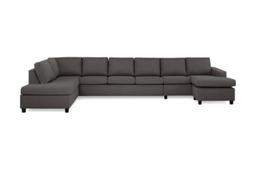 Crazy 6-sits Vänstervänd U-formad XX-Large Soffa med Divan och Schäslong i Tyg