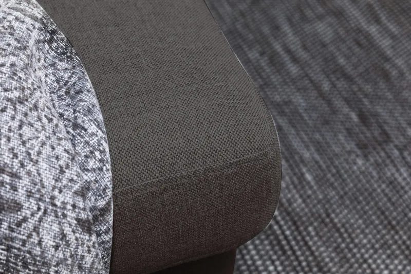 Crazy 6-sits Vänstervänd U-formad XX-Large Soffa med Divan och Schäslong i Tyg - Mörkgrå - Möbler - Vardagsrum - Soffor - U-soffor