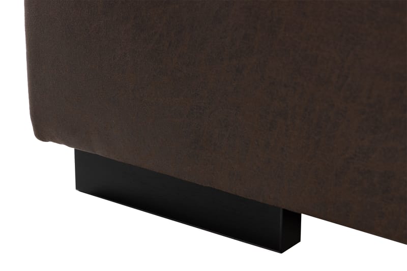 Cuba 5-sits Högervänd U-formad Soffa med Divan och Schäslong i Konstläder/Tyg - Brun / Beige - Möbler - Vardagsrum - Soffor - U-soffor