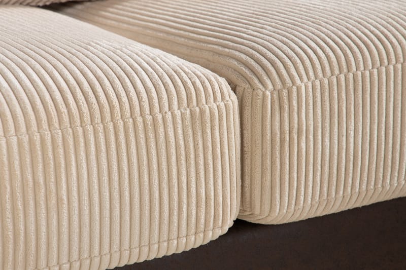 Cuba 5-sits Vänstervänd U-formad Soffa med Divan och Schäslong i Manchester/Konstläder inkl Kuvertkuddar - Brun / Beige - Möbler - Vardagsrum - Soffor - U-soffor