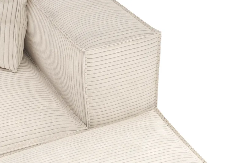 Cubo 5-sits U-formad Djup Modulsoffa med Divan och Schäslong i Manchester - Beige - Möbler - Vardagsrum - Soffor - U-soffor