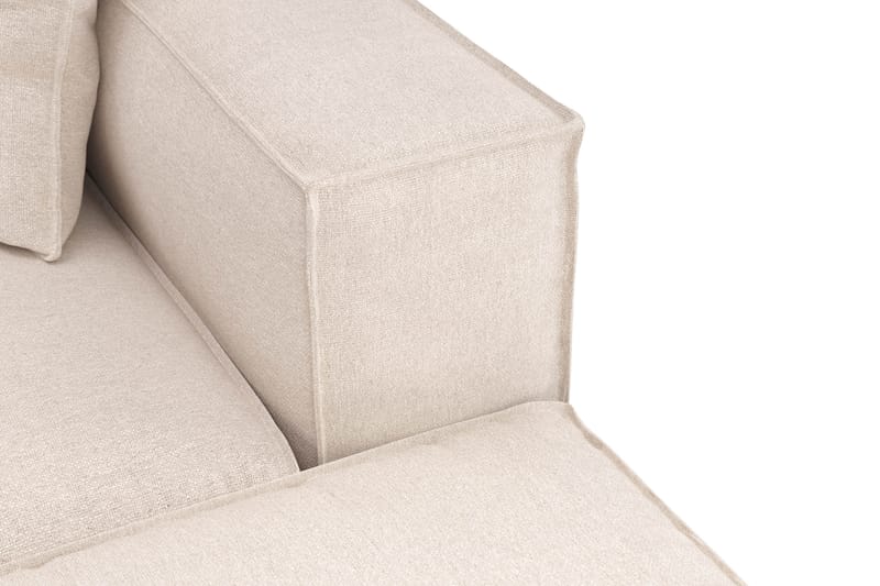 Cubo 5-sits U-formad Djup Modulsoffa Med Divan och Schäslong i Sammet - Beige - Möbler - Vardagsrum - Soffor - U-soffor