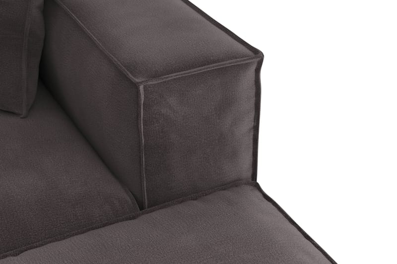Cubo 5-sits U-formad Djup Modulsoffa Med Divan och Schäslong i Sammet - Mörkgrå - Möbler - Vardagsrum - Soffor - U-soffor