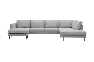 Florenz 4-sits Högervänd U-formad Soffa med Divan och Schäslong i Tyg