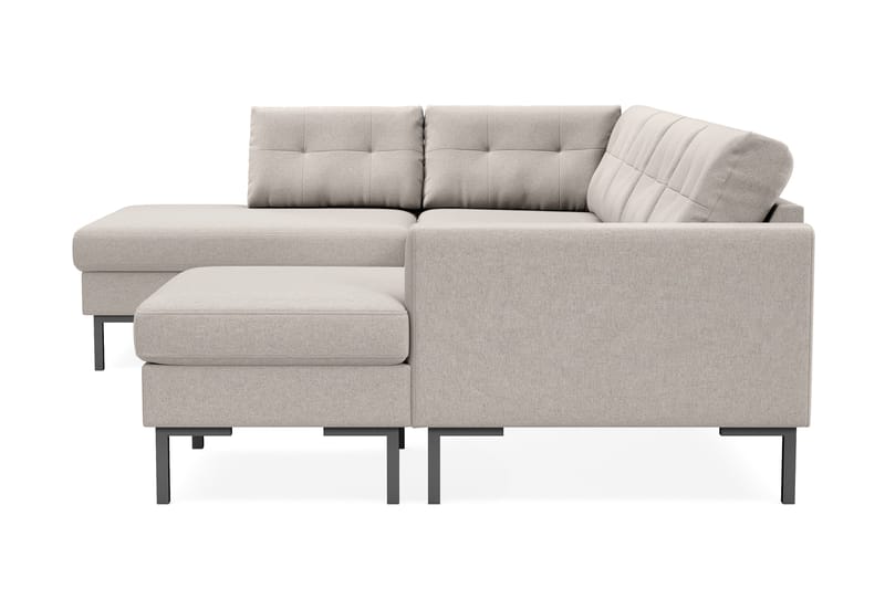 Frillestad 4-sits Vänstervänd U-formad Soffa med Divan och Schäslong i Tyg - Beige - Möbler - Vardagsrum - Soffor - U-soffor