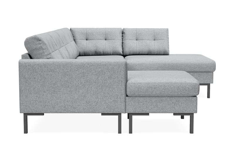 Frillestad 4-sits Vänstervänd U-formad Soffa med Divan och Schäslong i Tyg - Grå - Möbler - Vardagsrum - Soffor - U-soffor