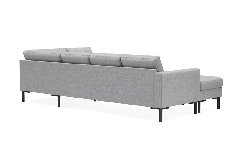 Frillestad 4-sits Vänstervänd U-formad Soffa med Divan och Schäslong i Tyg - Grå - Möbler - Vardagsrum - Soffor - U-soffor