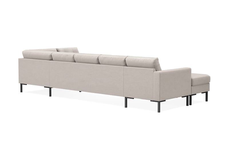 Frillestad 5-sits Högervänd U-formad Soffa med Divan och Schäslong i Tyg - Beige - Möbler - Vardagsrum - Soffor - U-soffor