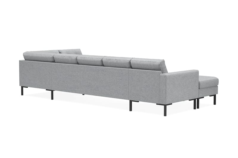 Frillestad 5-sits Högervänd U-formad Soffa med Divan och Schäslong i Tyg - Grå - Möbler - Vardagsrum - Soffor - U-soffor