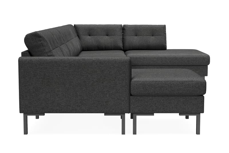 Frillestad 5-sits Högervänd U-formad Soffa med Divan och Schäslong i Tyg - Mörkgrå - Möbler - Vardagsrum - Soffor - U-soffor