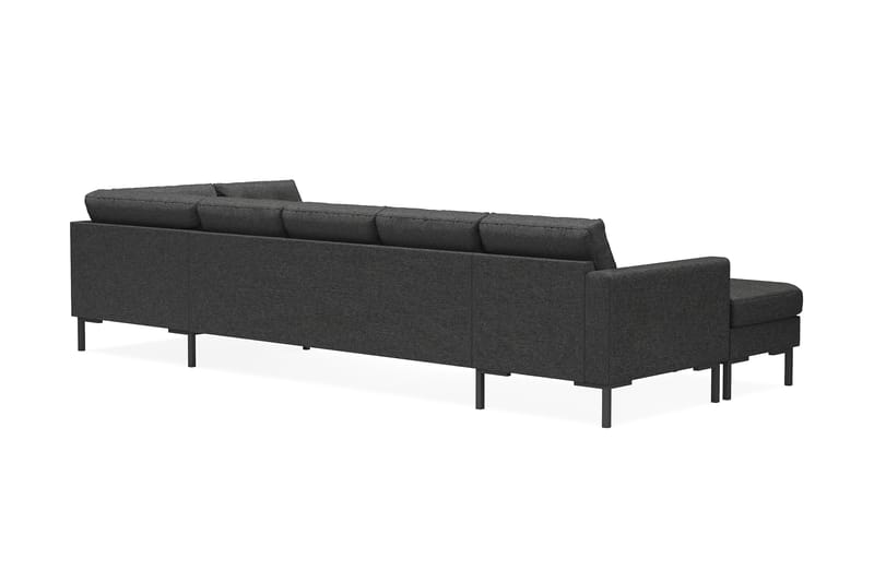 Frillestad 5-sits Högervänd U-formad Soffa med Divan och Schäslong i Tyg - Mörkgrå - Möbler - Vardagsrum - Soffor - U-soffor