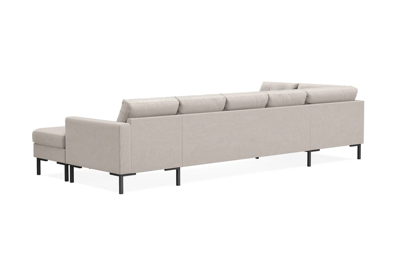 Frillestad 5-sits Vänstervänd U-formad Soffa med Divan och Schäslong i Tyg - Beige - Möbler - Vardagsrum - Soffor - U-soffor