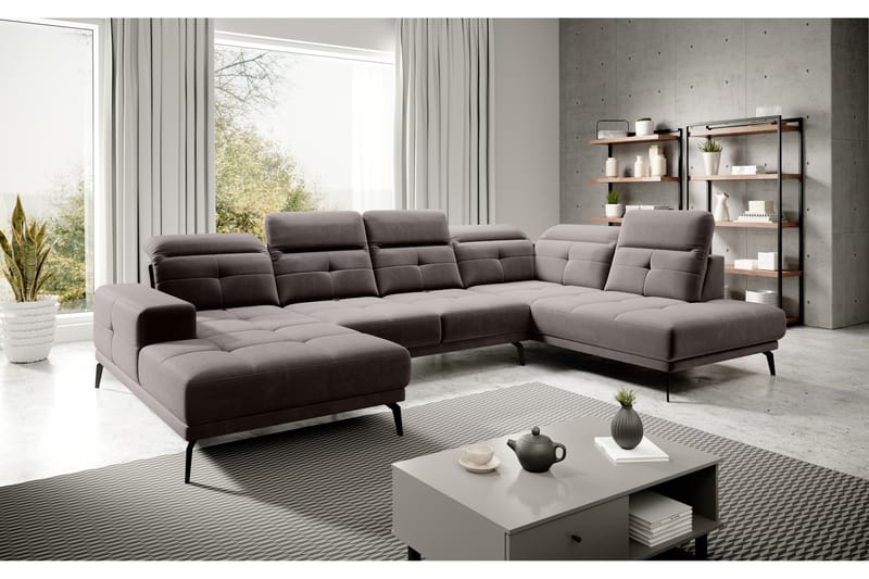 Haldar Soffa m. Divan och Schäslong Beige - Möbler - Vardagsrum - Soffor - U-soffor